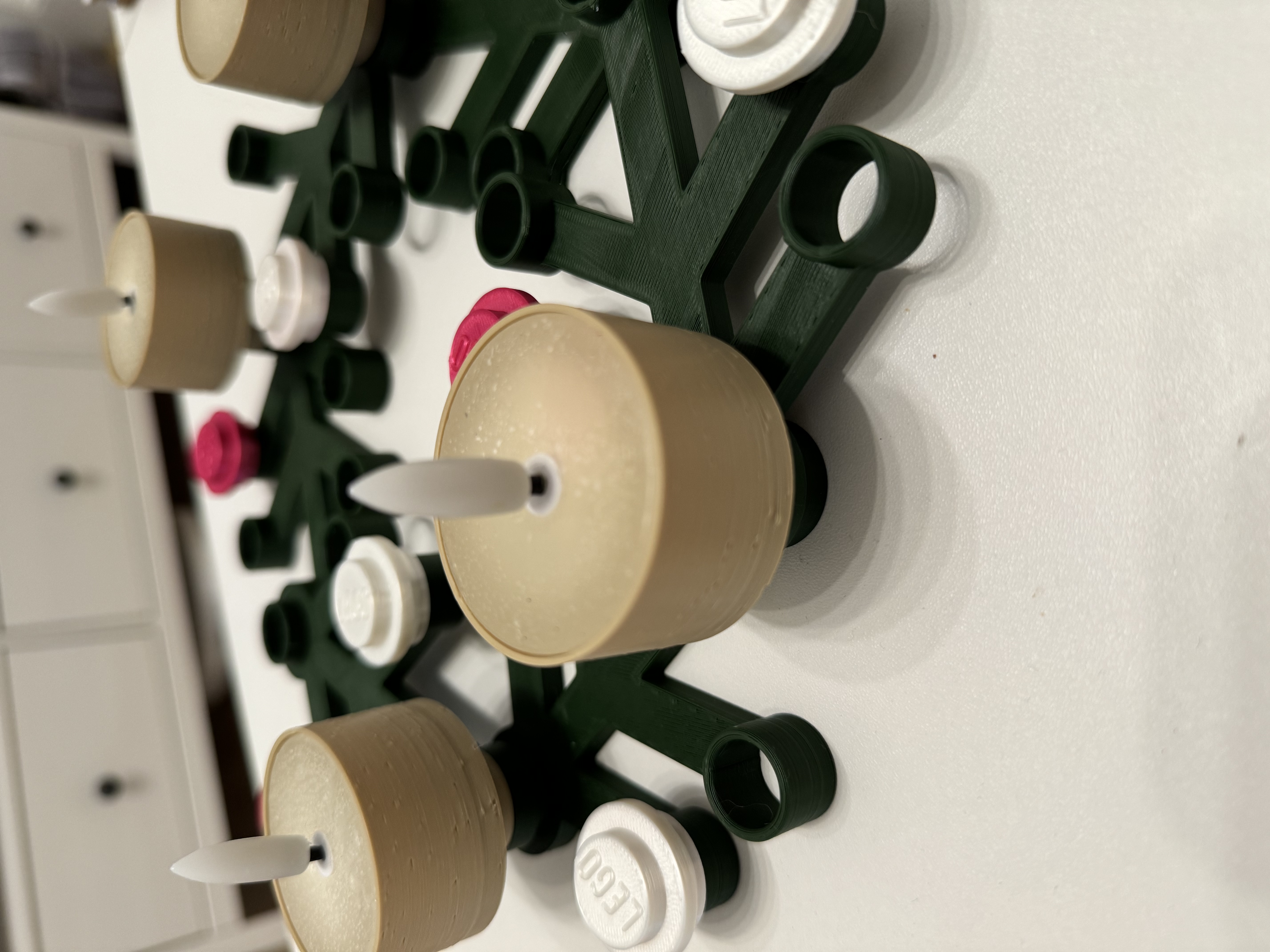 Lego wreath candle holder