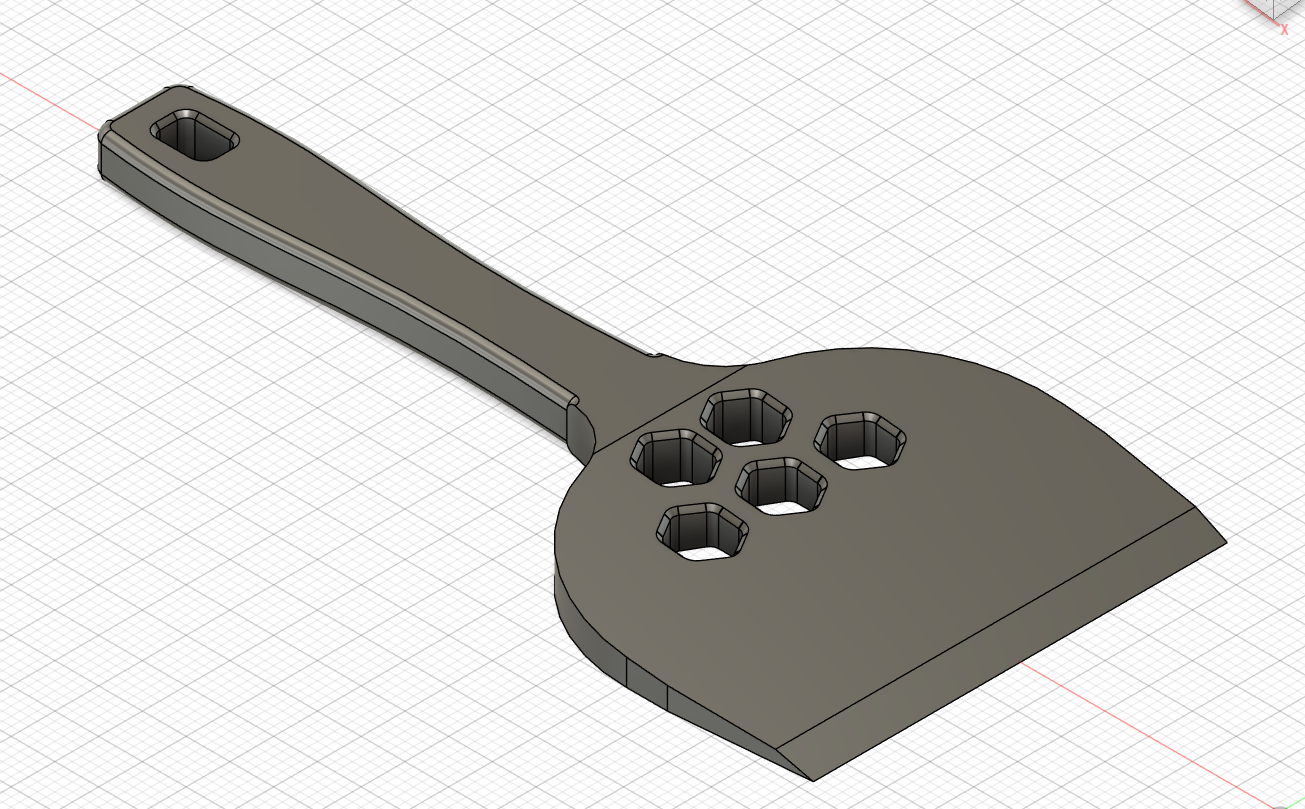 Small scraper for 3d prints and other