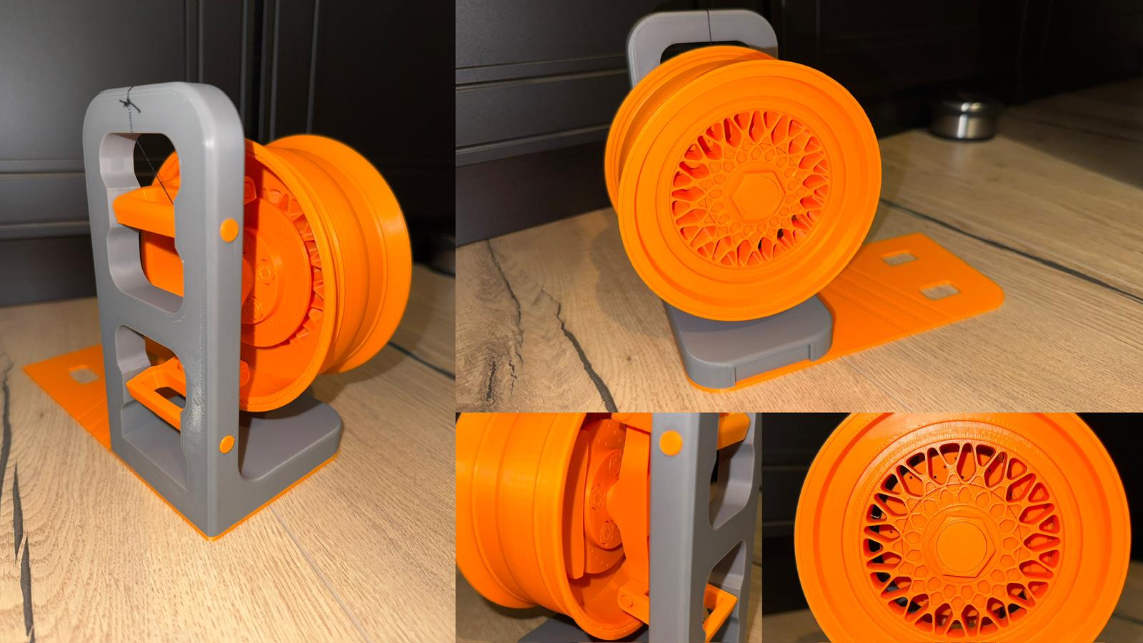 Diecast car rim display
