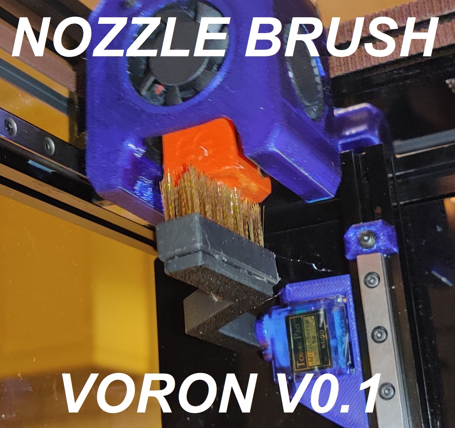 Servo Nozzle Brusher (Voron V0.1)