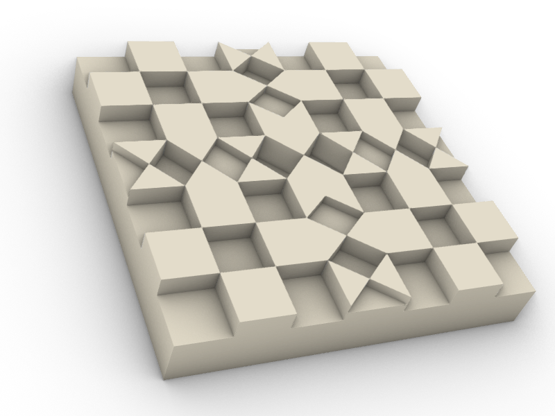 Miniatura 2 do modelo 3D Cookie Cutter ~ Grid Pattern Design