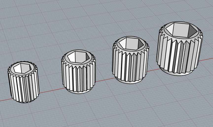 knobs M3-M6