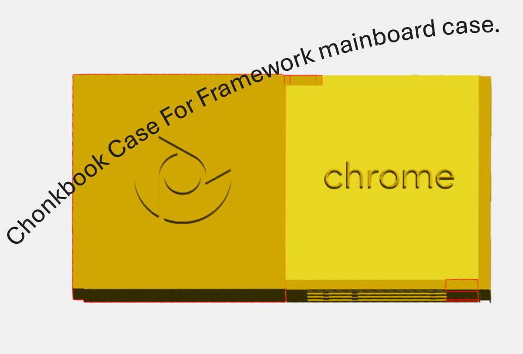 Chonkbook Case For Framework Mainboard.