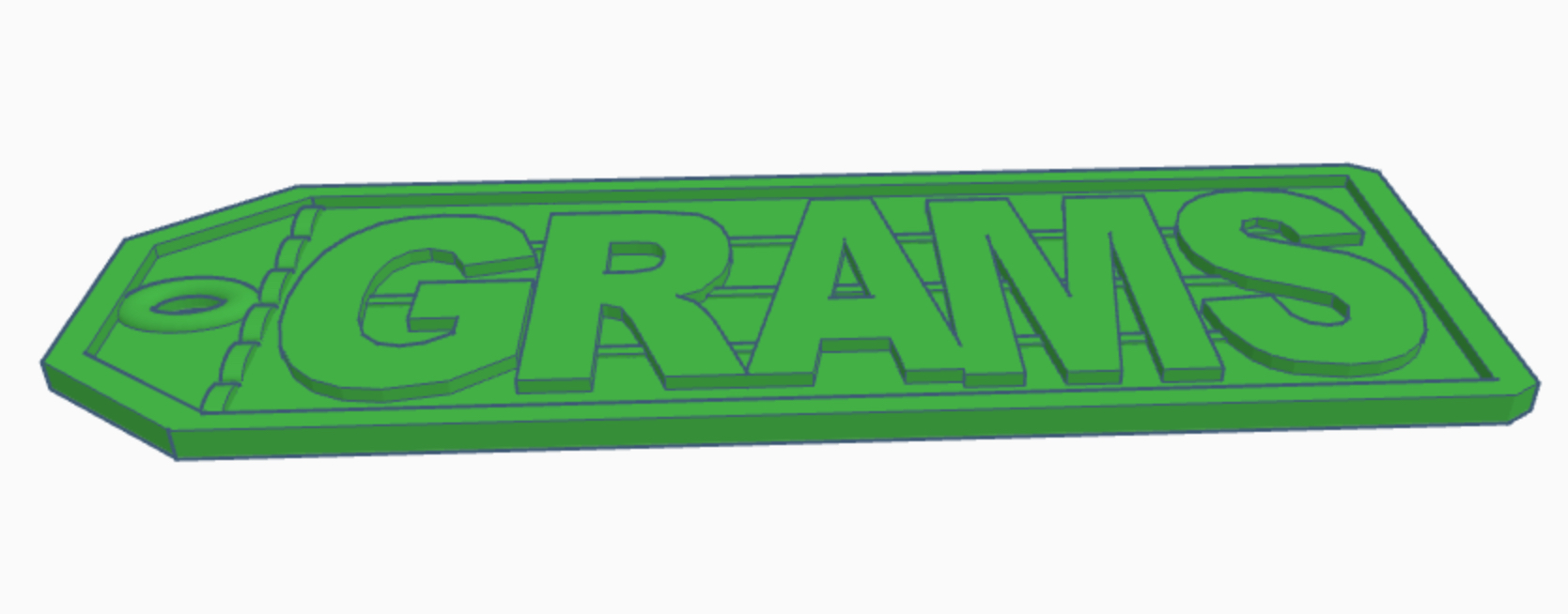 Grams key chain