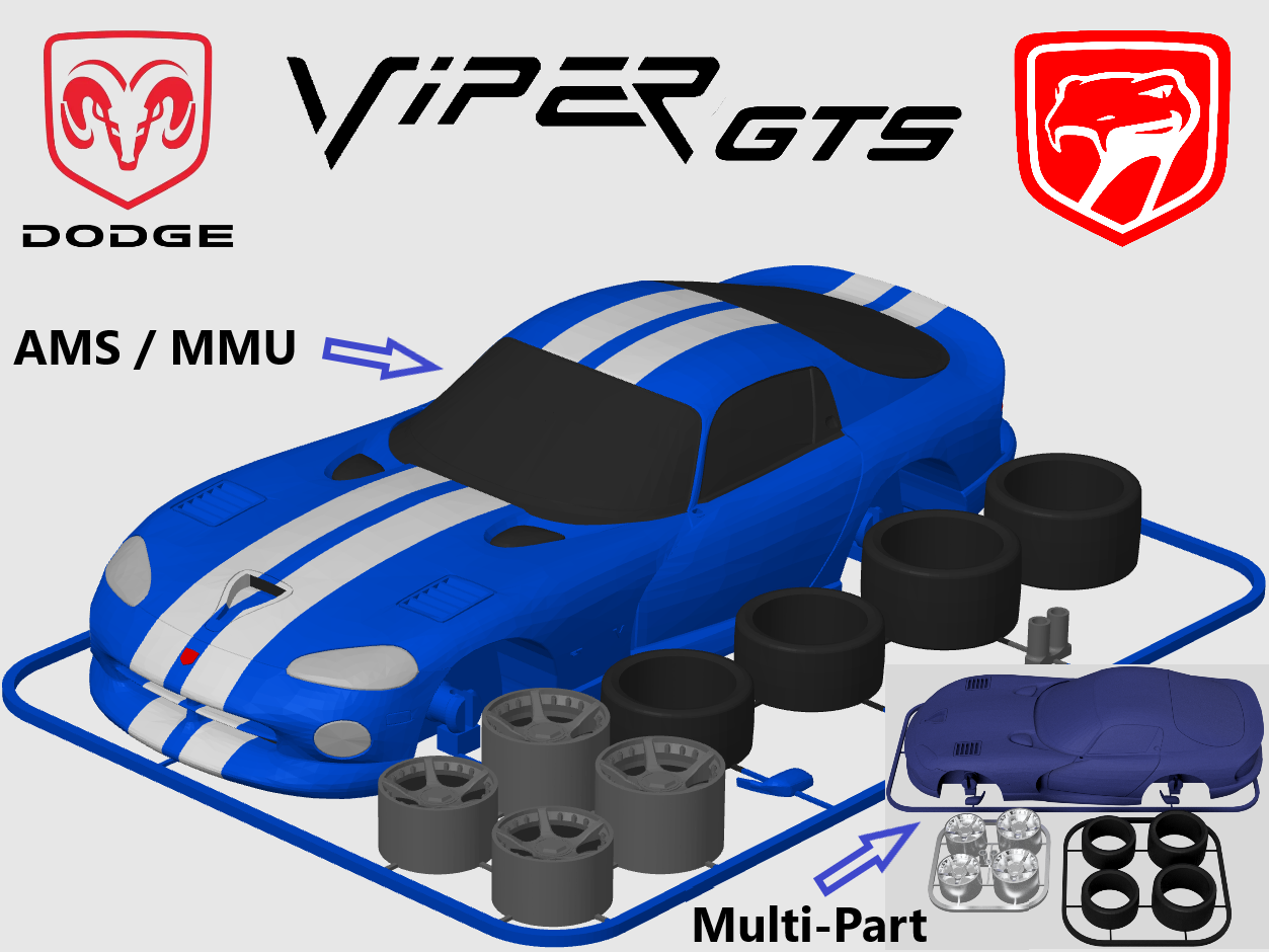 Dodge Viper GTS Coupé (SR II) Kit Card (1:24 scale)