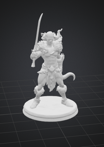 A video game character holding a pirate sword