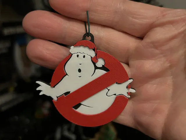 Ghostbusters Christmas Keychain