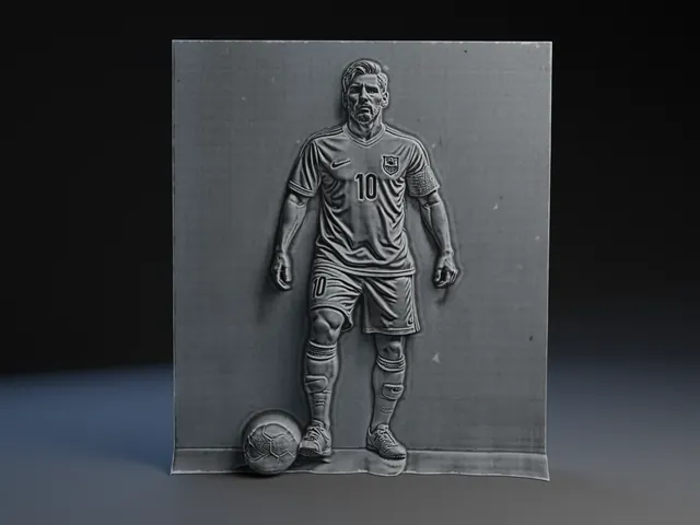 Lionel Messi Bas Relief.