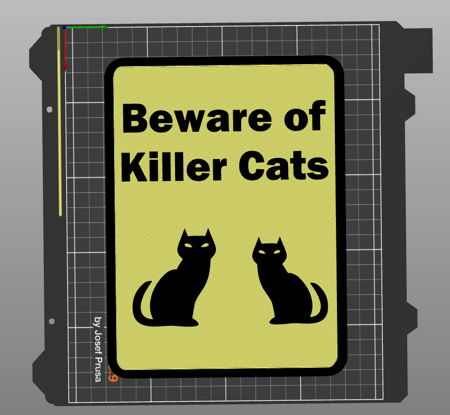 Beware of Killer Cats Sign