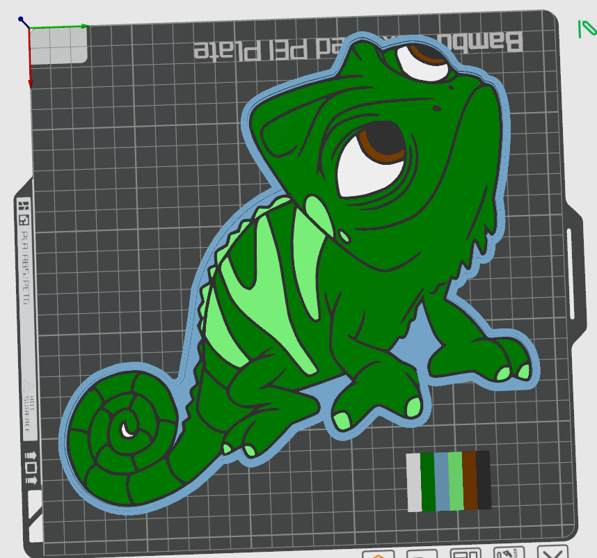 Miniatura 4 do modelo 3D Pascal the Chameleon