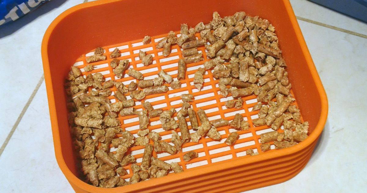 Kitter Wood Pellet Cat Litter Sift by ANTALIFE Download free STL
