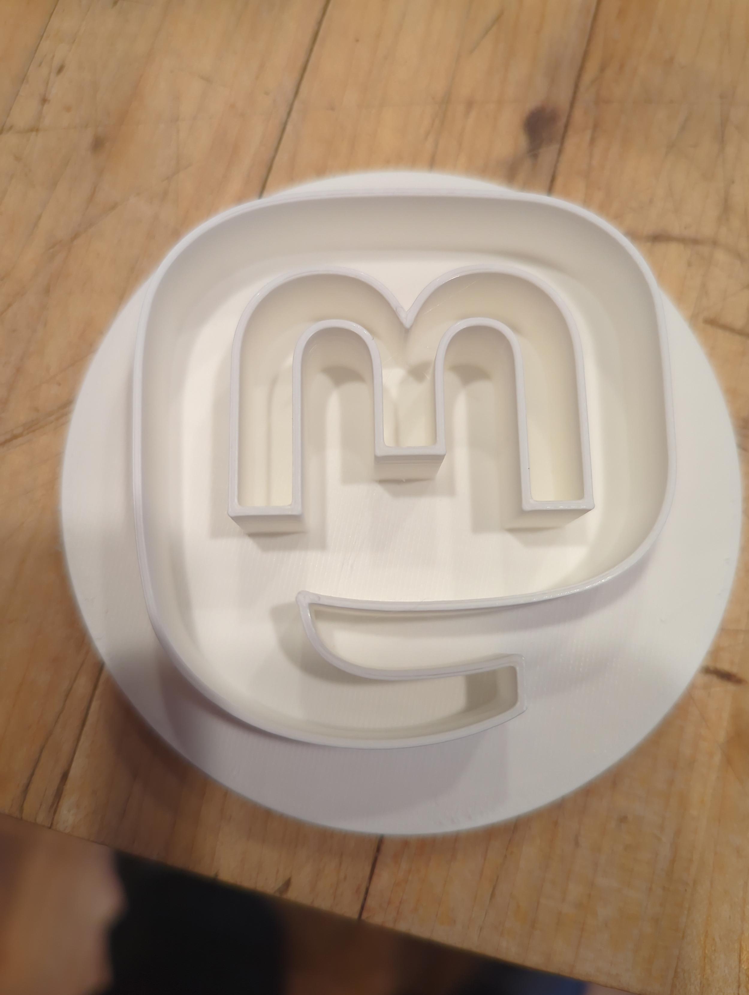 mastodon logo cookie cutter