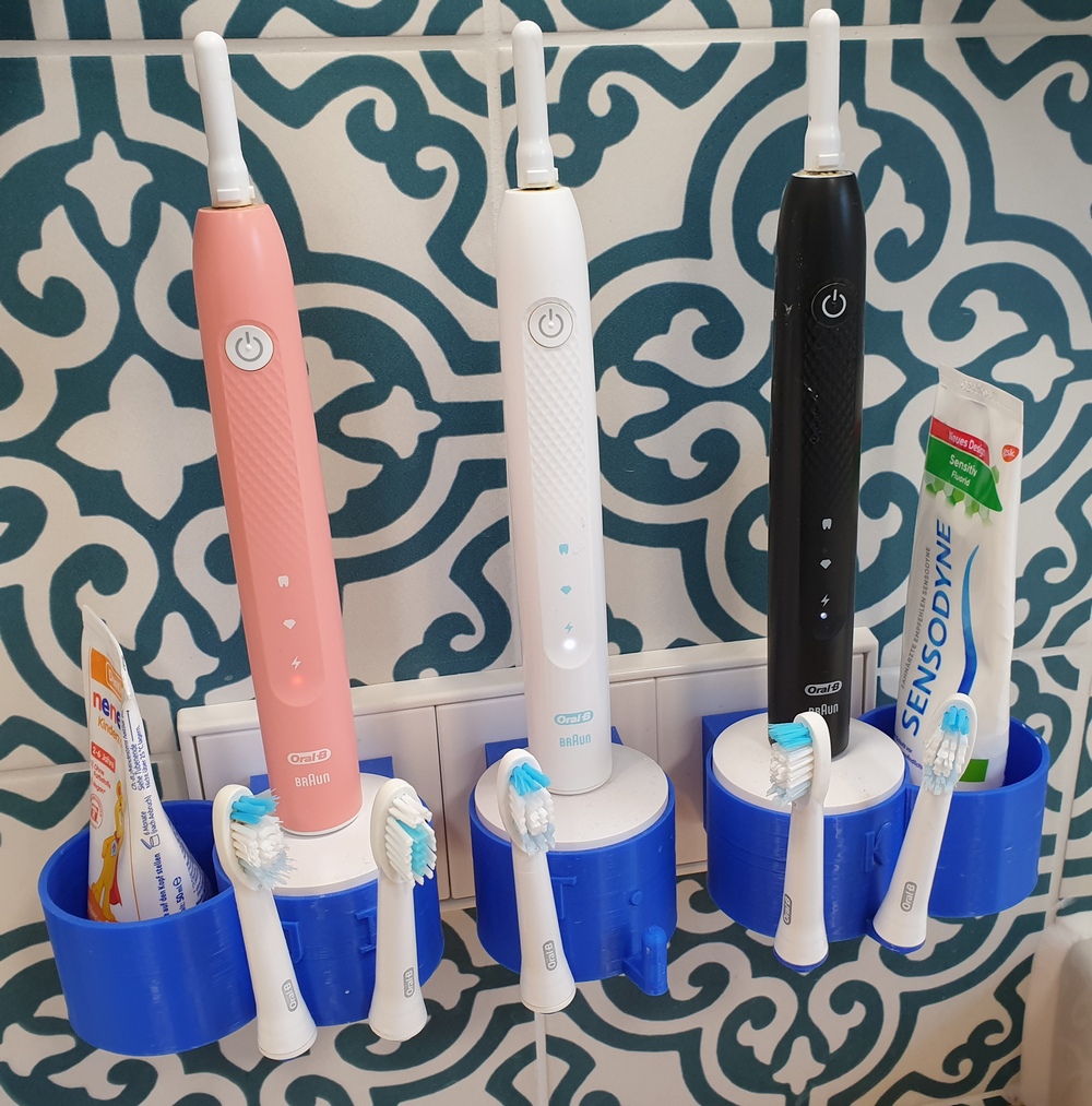 Oral B Pulsonic / IO power socket holder with integrated charger