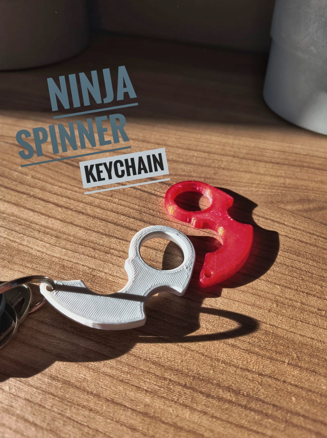 Ninja keychain spinner