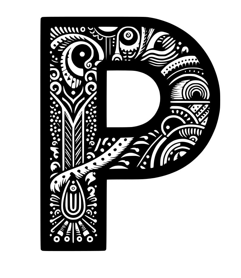 Crazy alphabet: Letter P