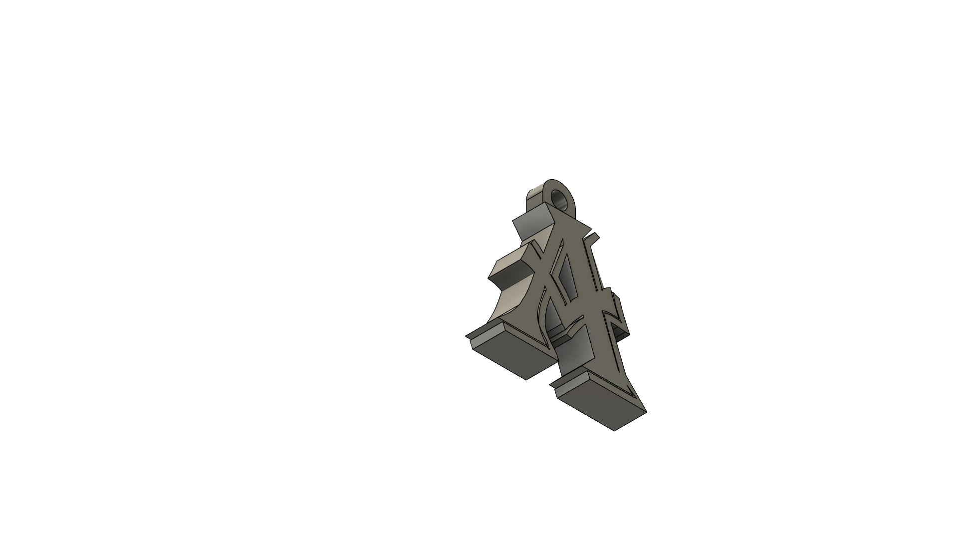 A letter Keychain