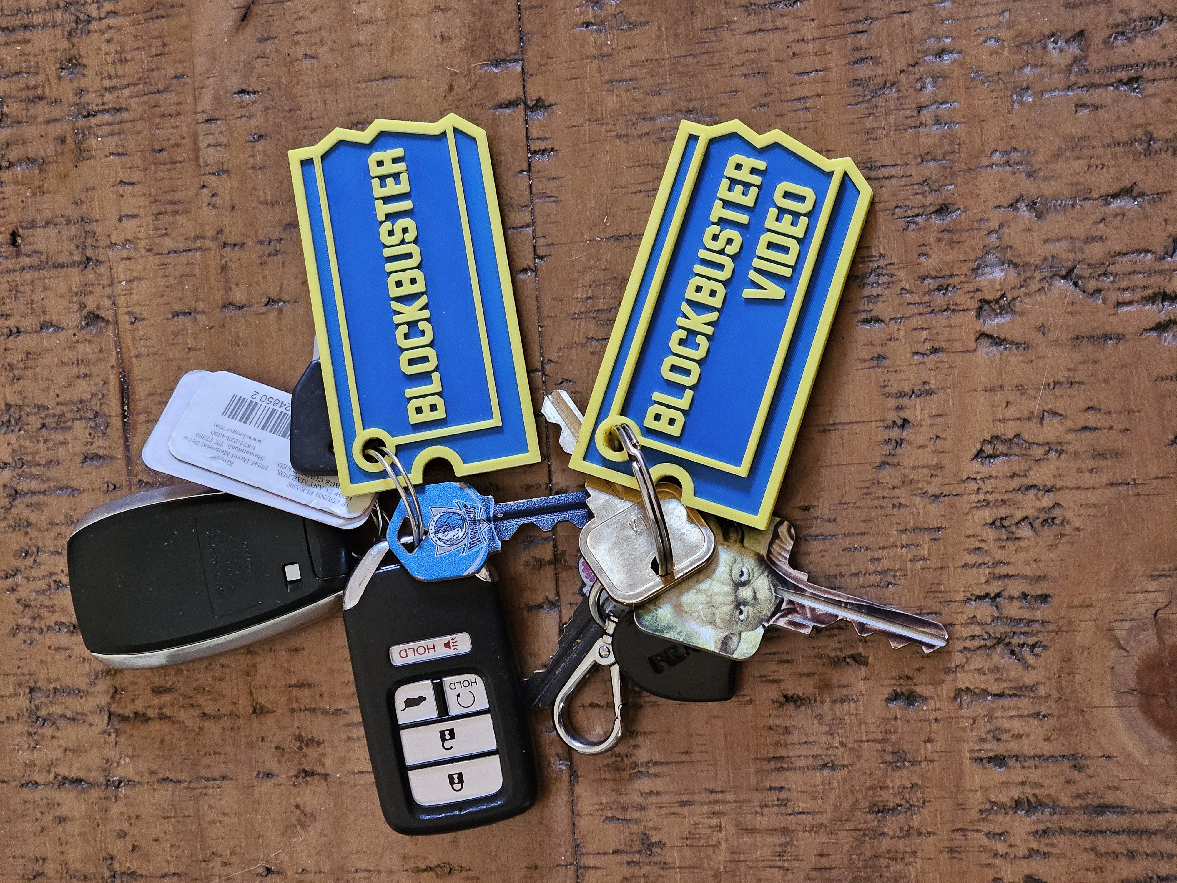 Blockbuster Video Logo Keychain