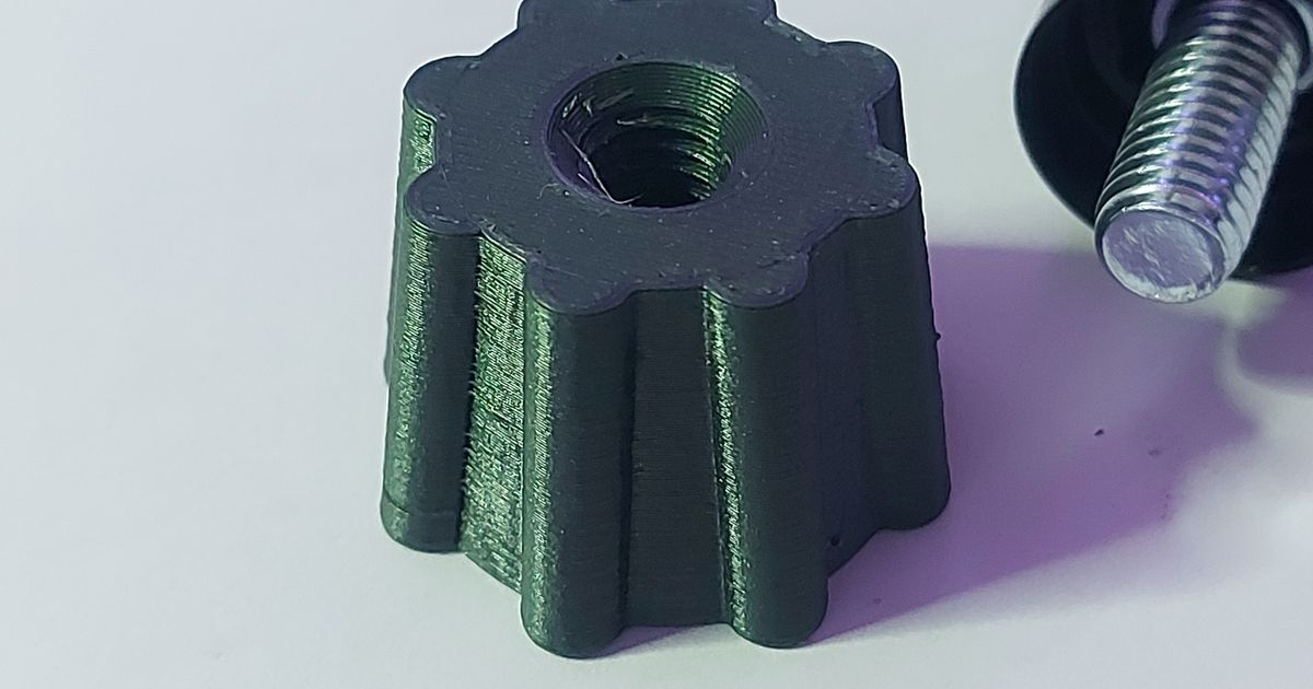 Wire Shelf Foot (1" Tube 3/816 thread) by maxhavoc Download free