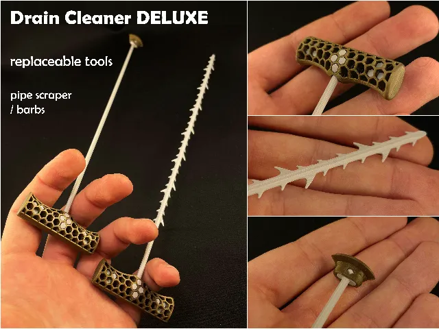 drain cleaner DELUXE | replacable cleaning tool