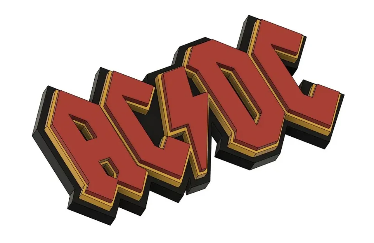ACDC Logo by Bruninfarina | Download free STL model | Printables.com