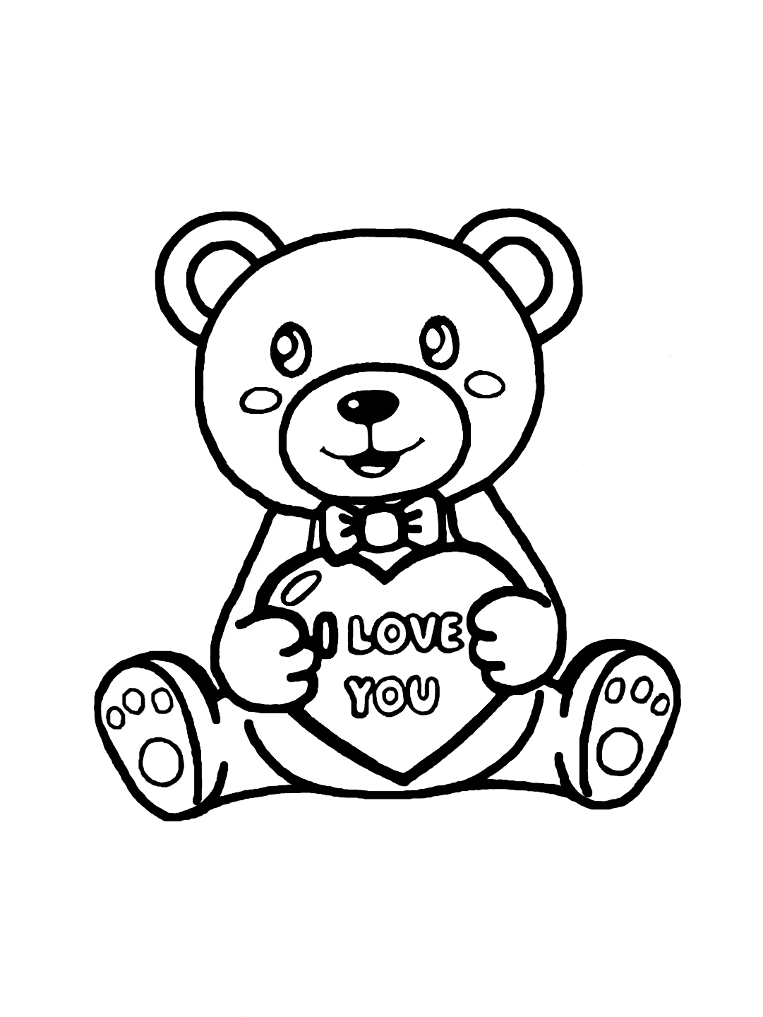 Bear cupcake  I love you