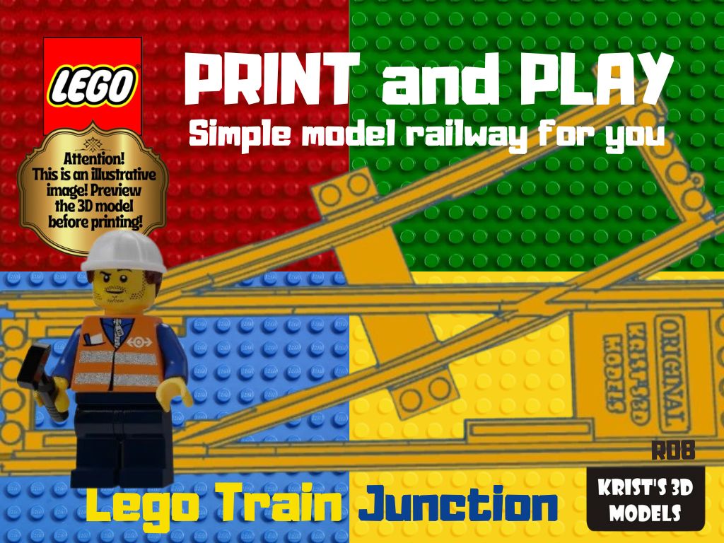 LEGO Train Track Junction LEFT