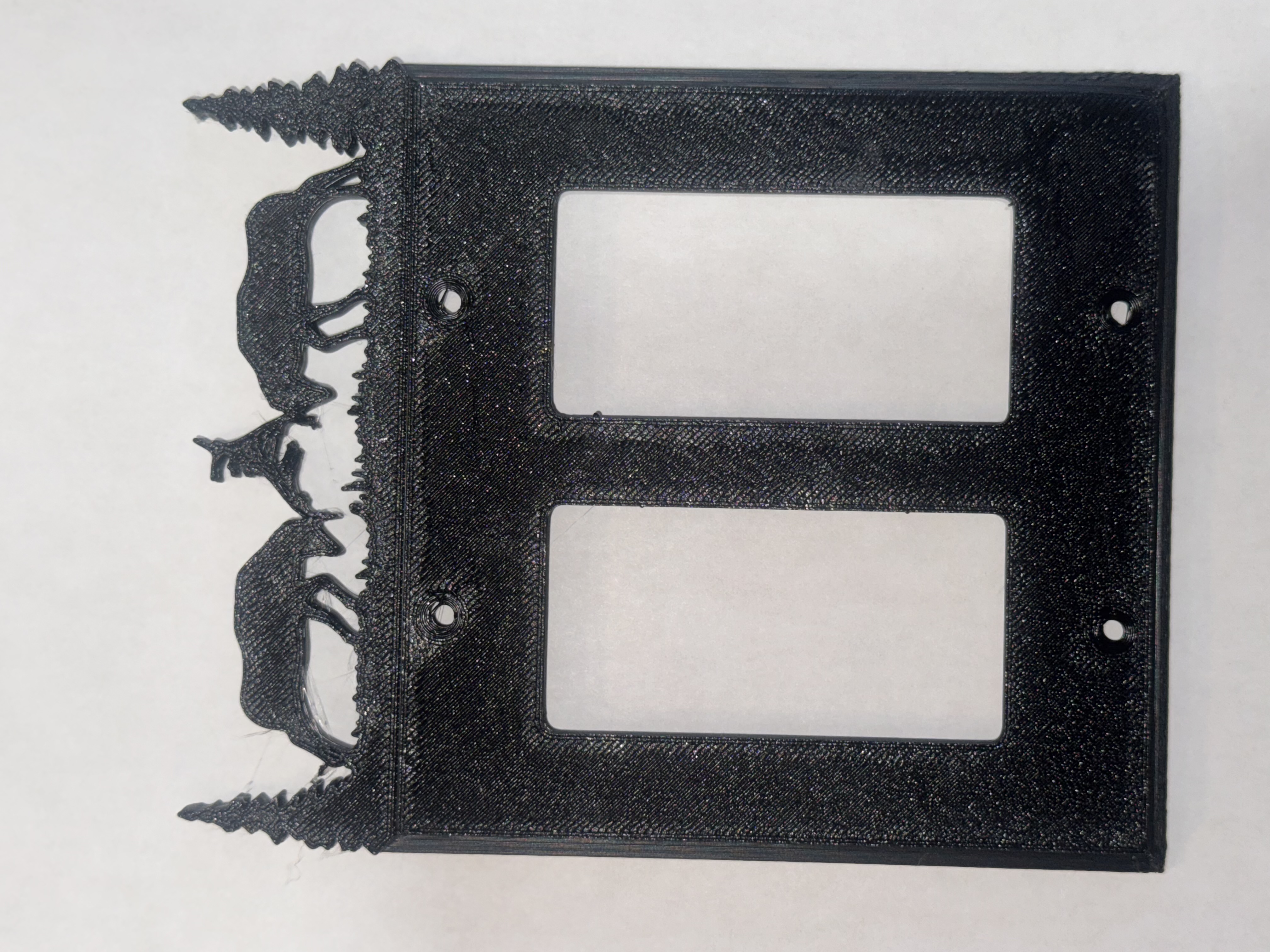 Decorative Double Elk switch cover