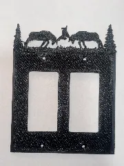 Decorative Double Elk switch cover