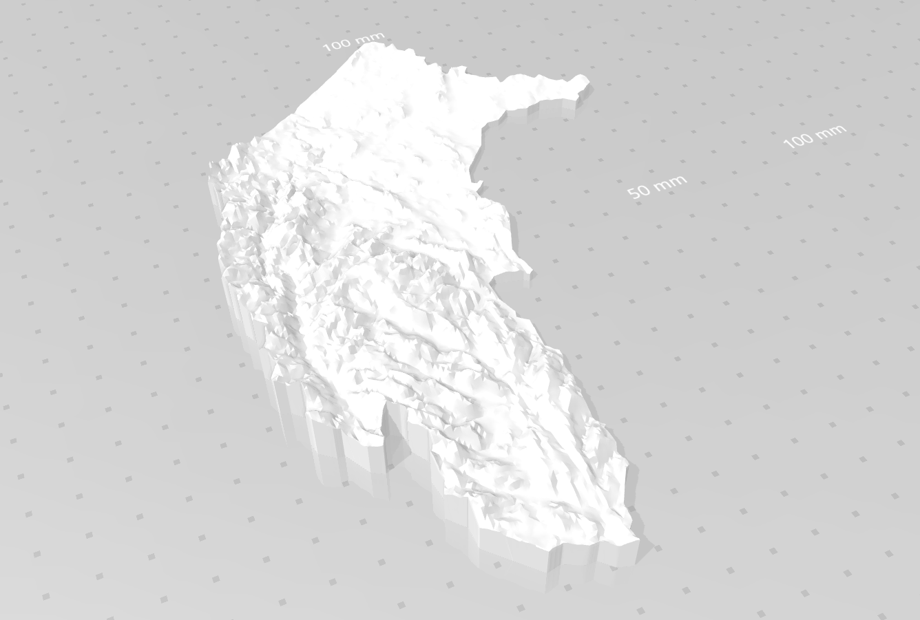 3D Relief Map ACT Canberra