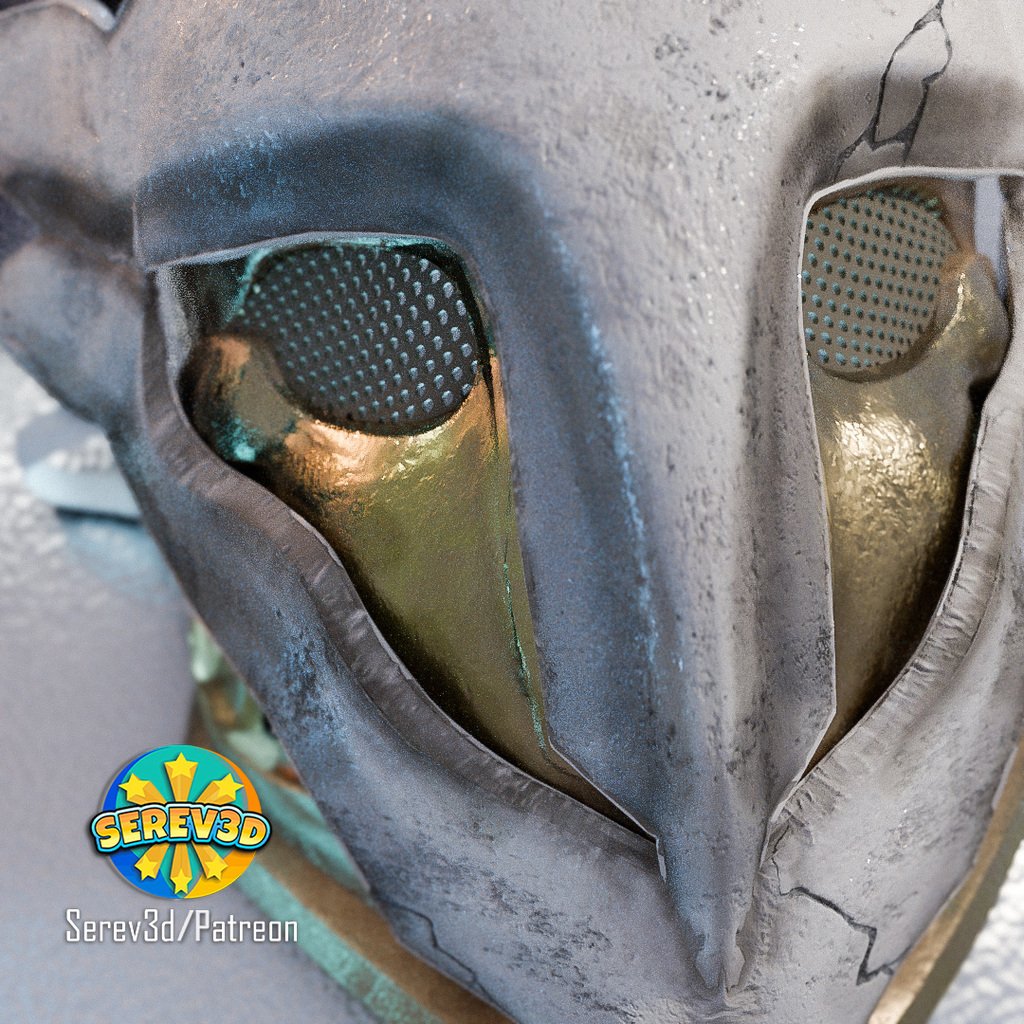 Arcane Ekko Mask wearable LoL cosplay prop Serev3D by SEREV3d