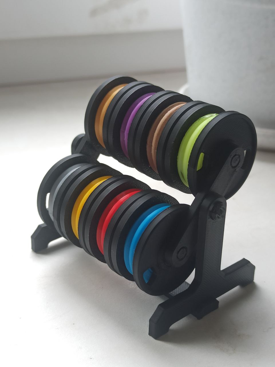 Rotation stands for spools. Remix
