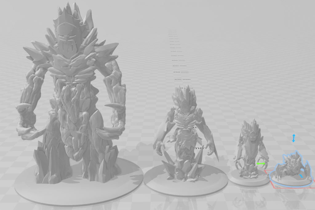 Ice Elementals (Small, Medium, Large, Huge) 28mm scale