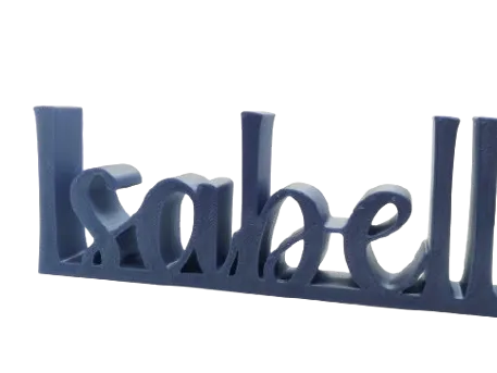 Minimalist Isabella Nameplate - Modern 3D Printed Desk Ornament