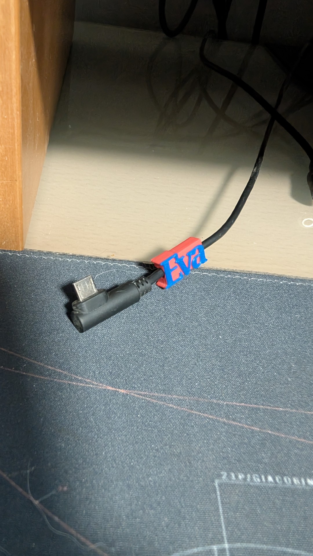 Named Charging Cable Clip