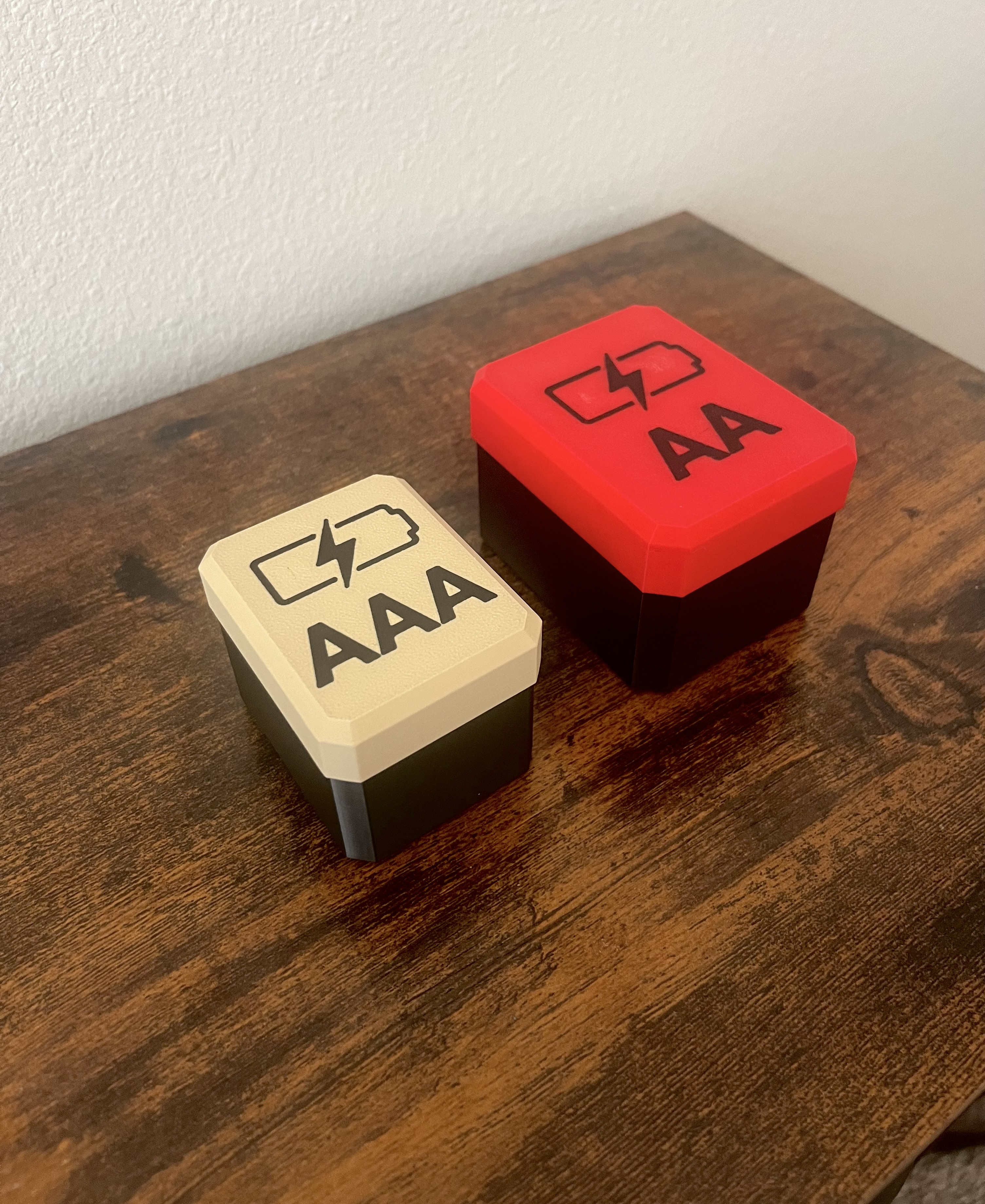 AA and AAA Battery Storage Boxes with Snap Lid Design