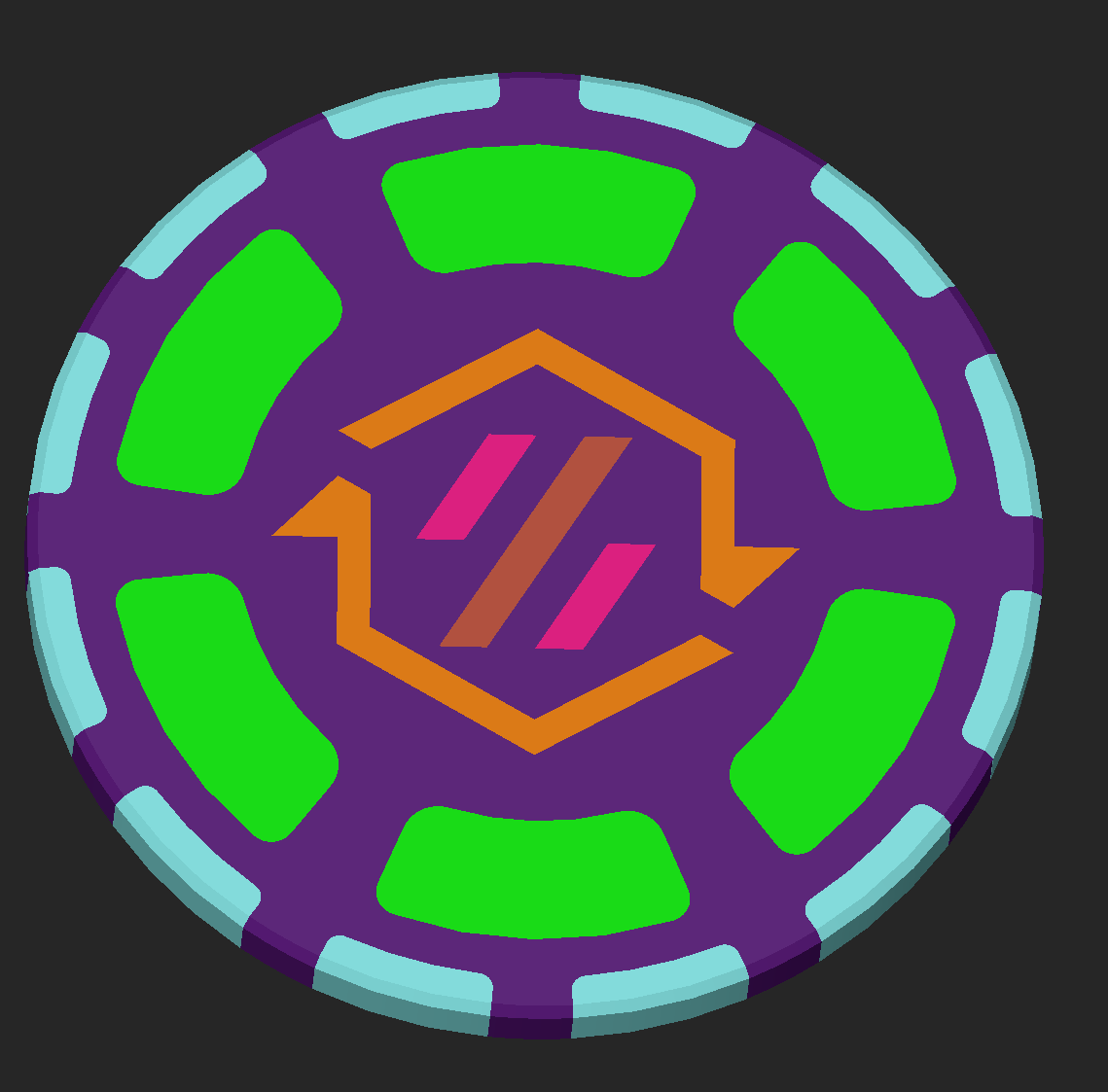 Stealthchanger Logo Test Chip