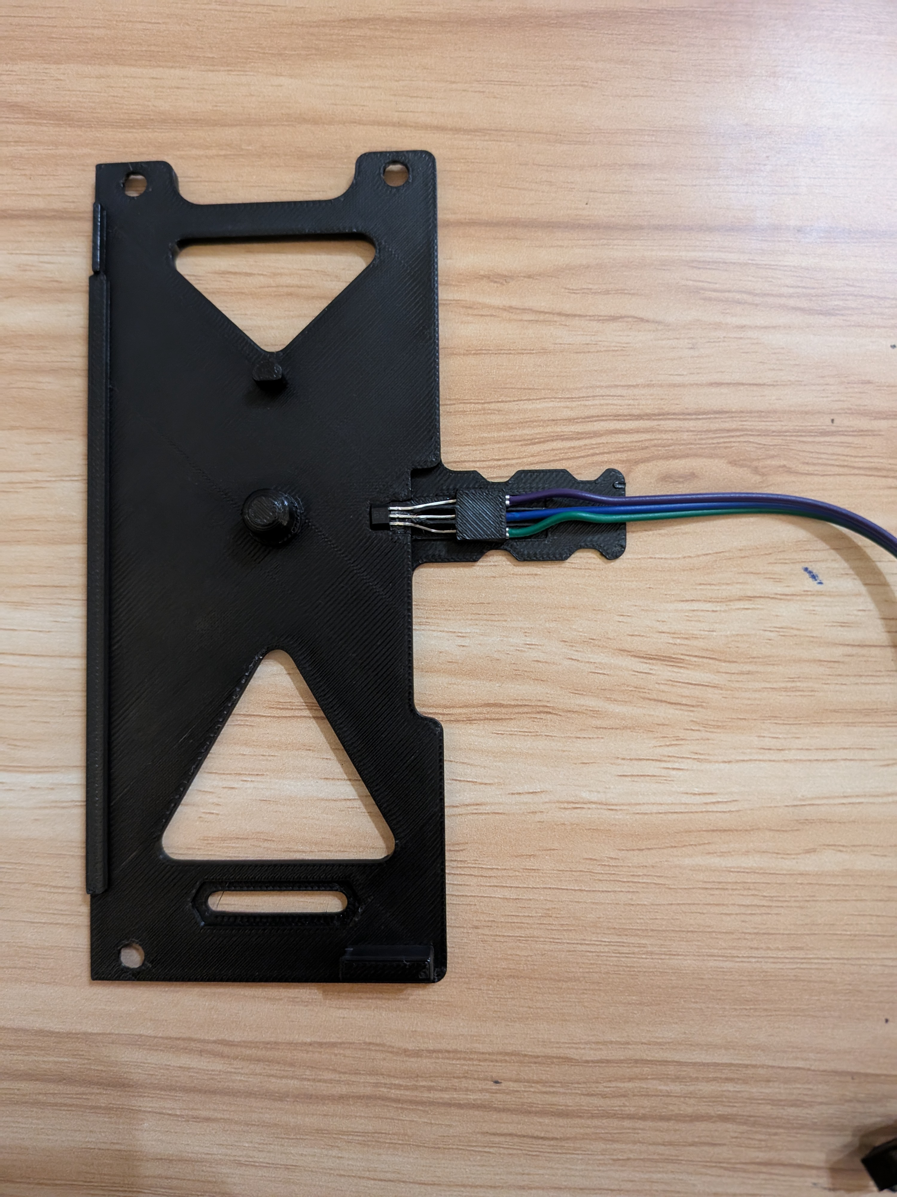 No PCB hall effect sensor mount Split flap