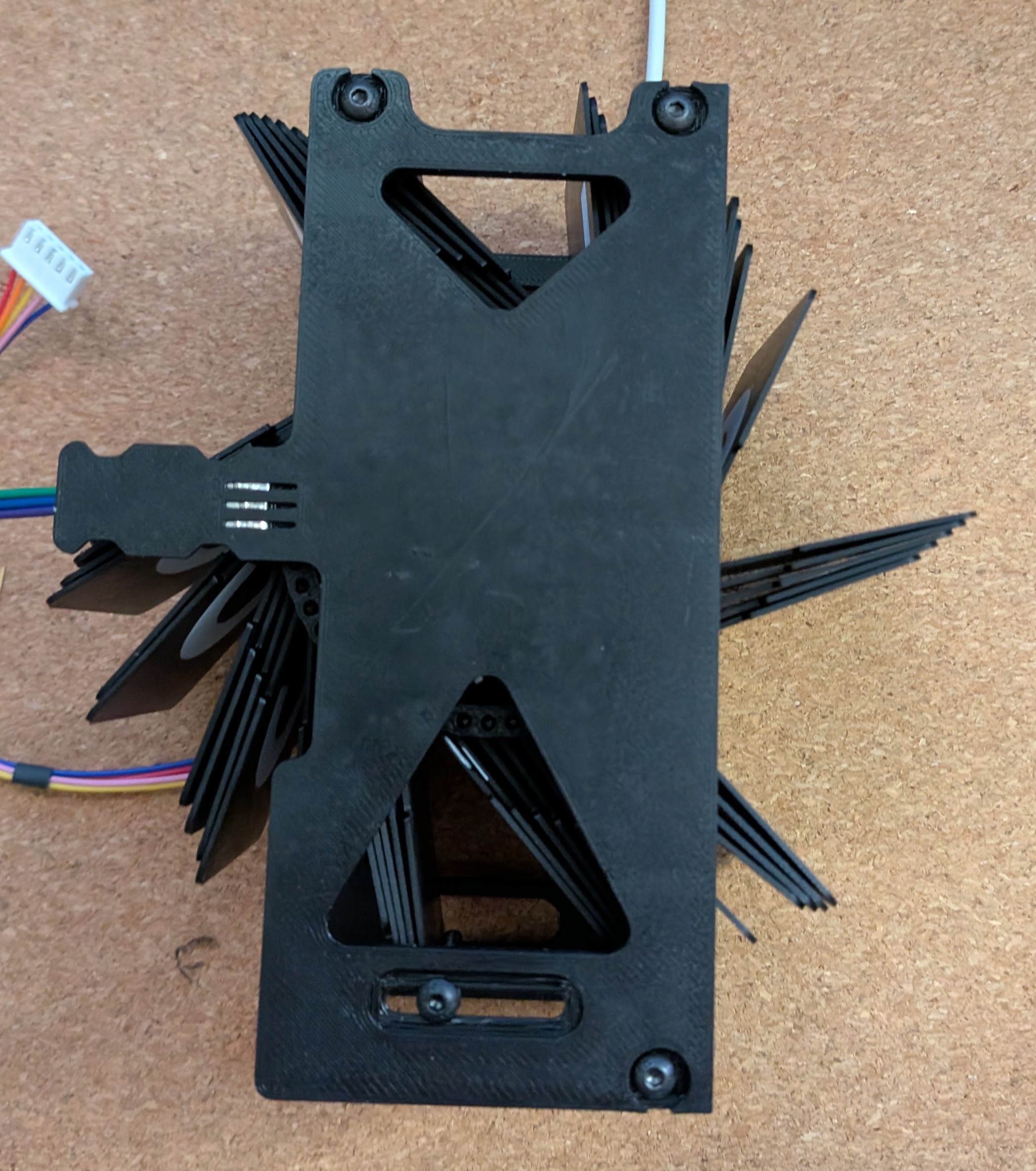 No PCB hall effect sensor mount Split flap — miniatura 2