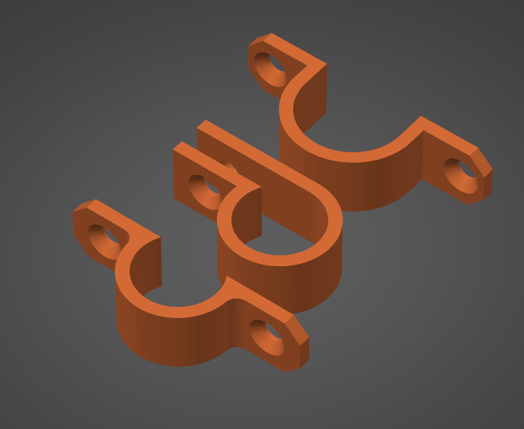 Cable clips with screw holes | Clips para cables con agujeros para tornillos