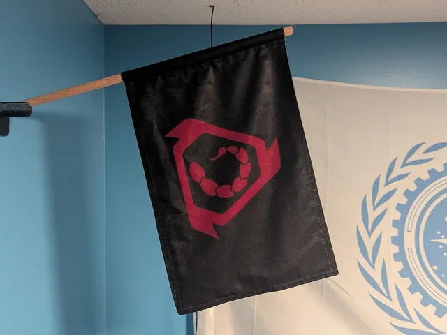Wall Mounted Flag Mount with 1/2 in (12.7mm) shaft hole