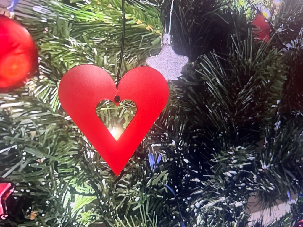 christmas tree decoration - heart