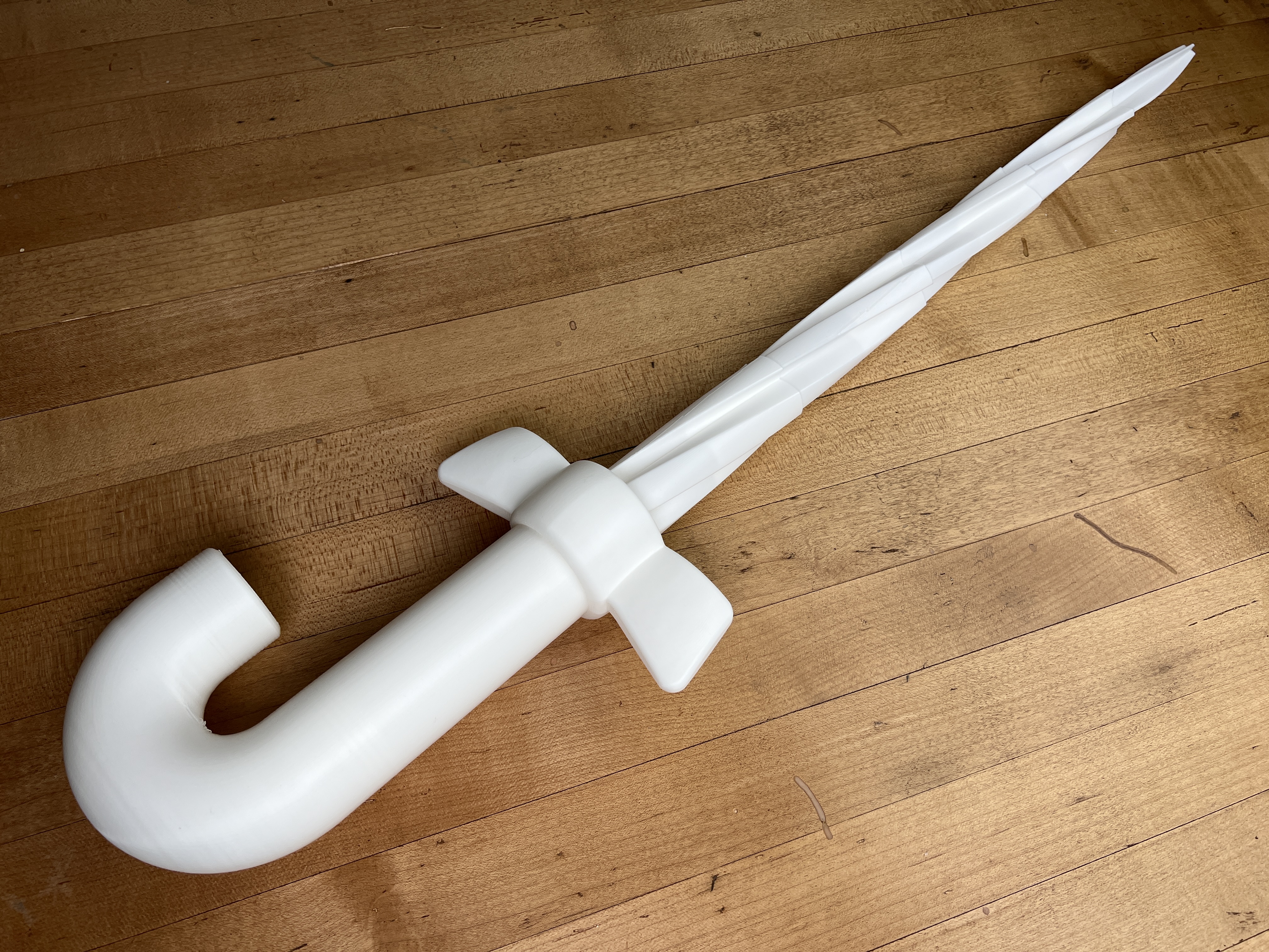 Print-in-Place Collapsing Candy Cane Sword — miniatura 3