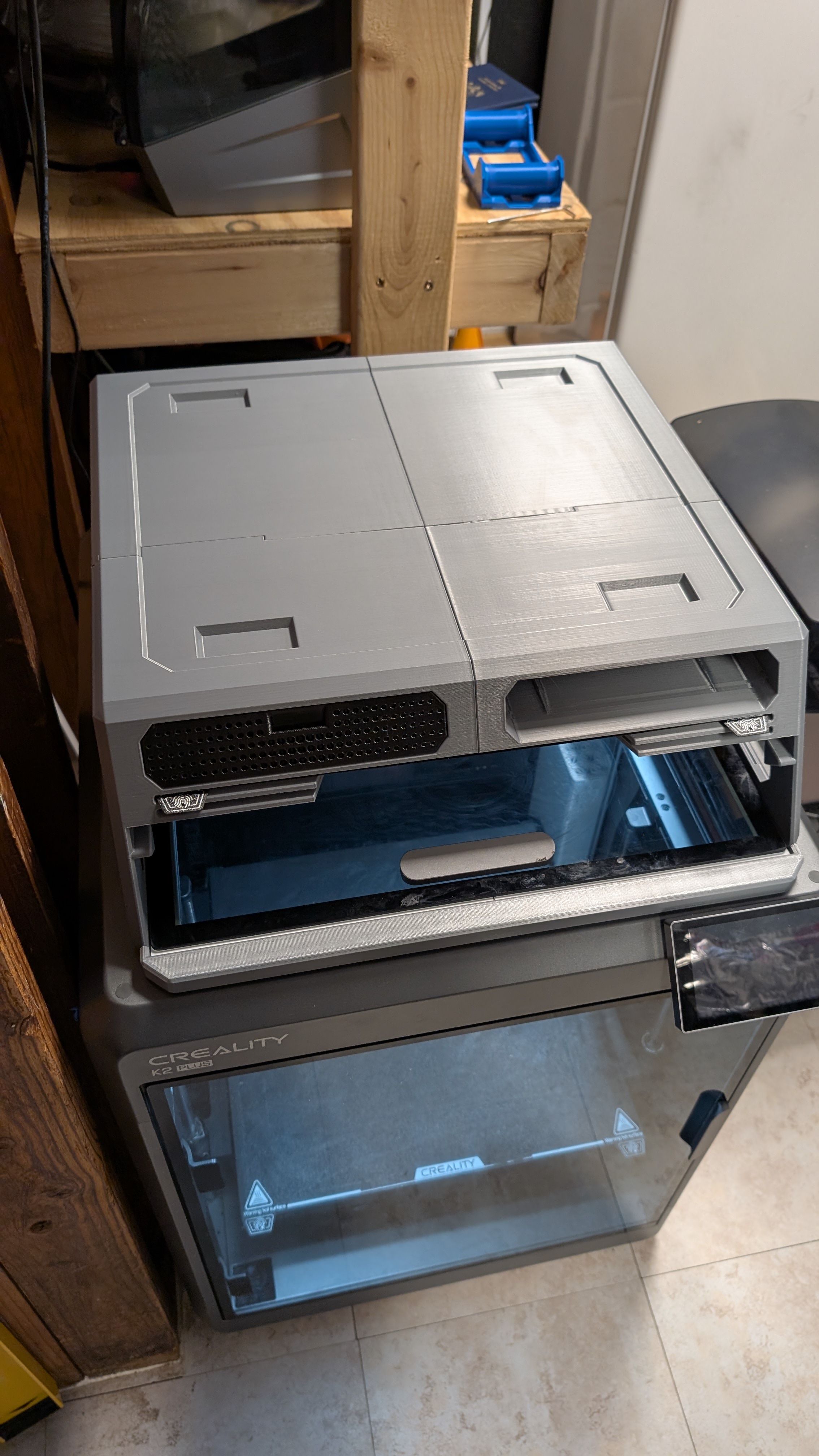 K2 Plus - CFS Riser, Ventilation, and Storage 3D model thumbnail