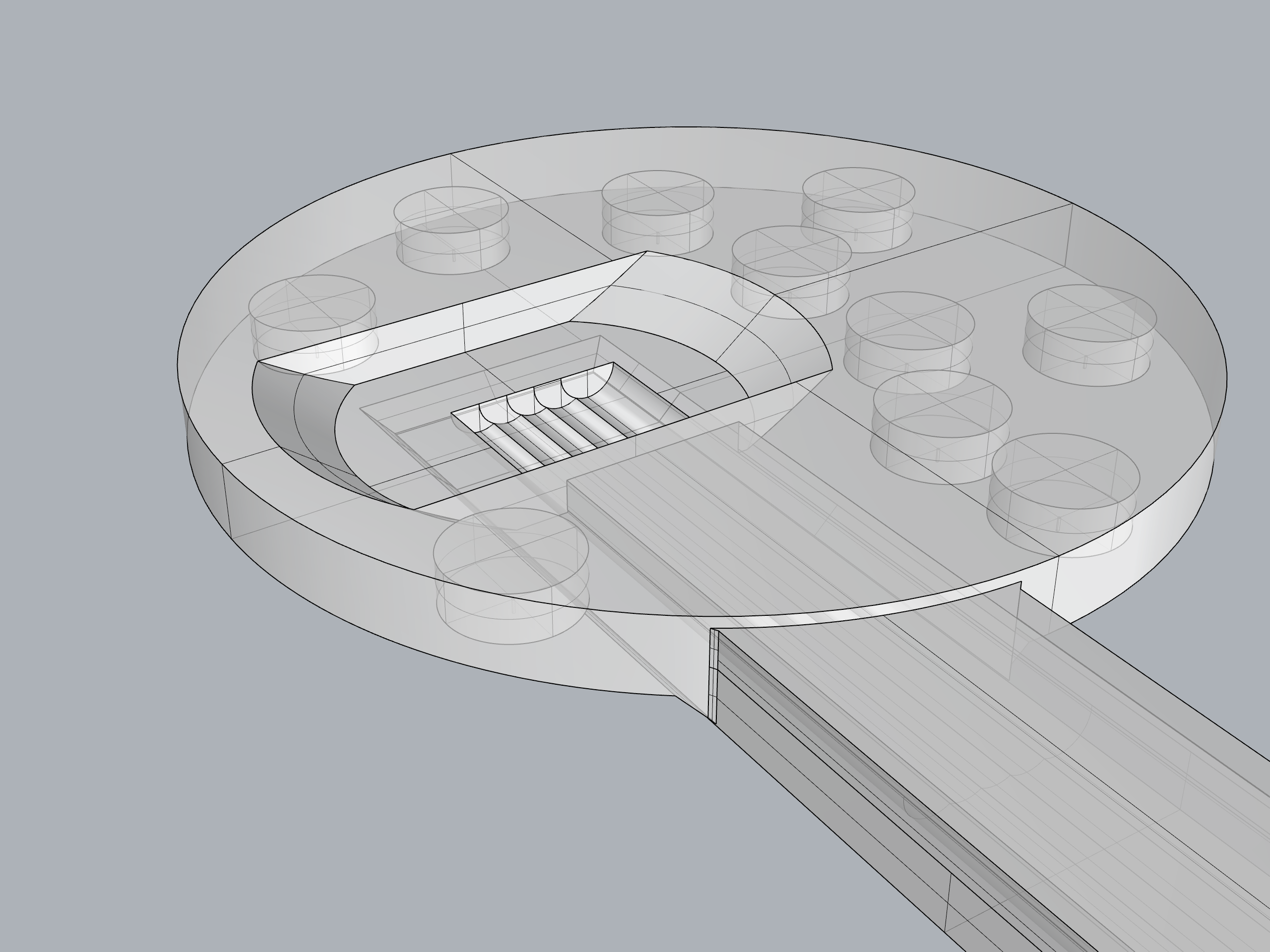 A/C drain extender plate for Frigidaire air conditioner by Chris Download free STL model