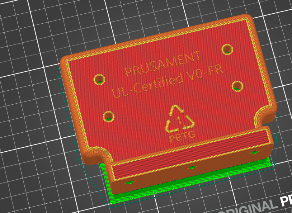 APC Power Strip Mount - V0FR (Designed for PRUSAMENT V0 Fire Retardant Filament)