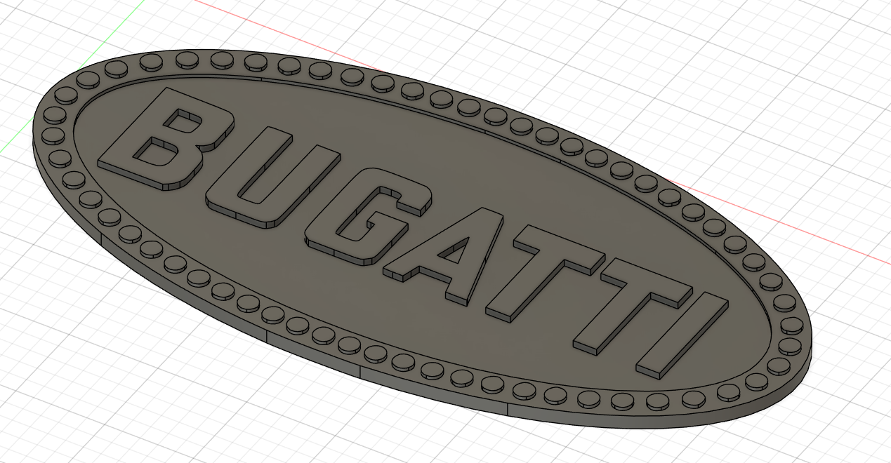 Miniatura 4 do modelo 3D BUGATTI LOGO