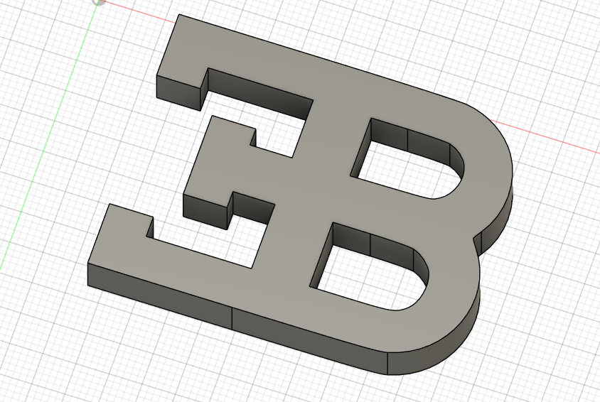 Miniatura 3 do modelo 3D BUGATTI LOGO