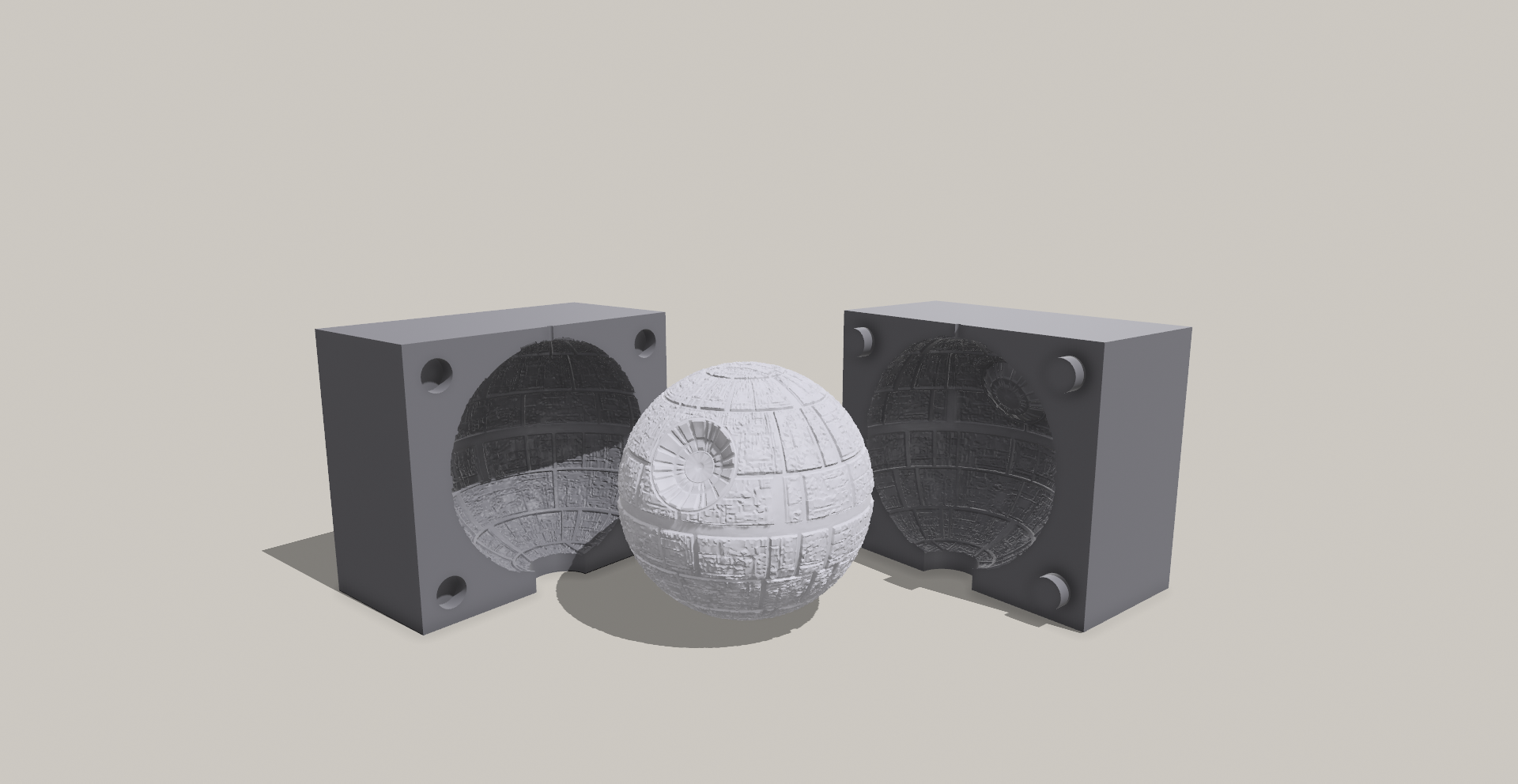 starwars Deathstar Candle Mold