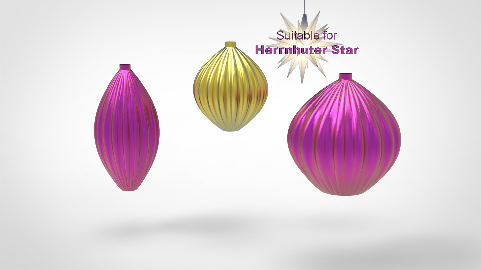 Lampshade for Herrnhuter Star (Vase Mode)