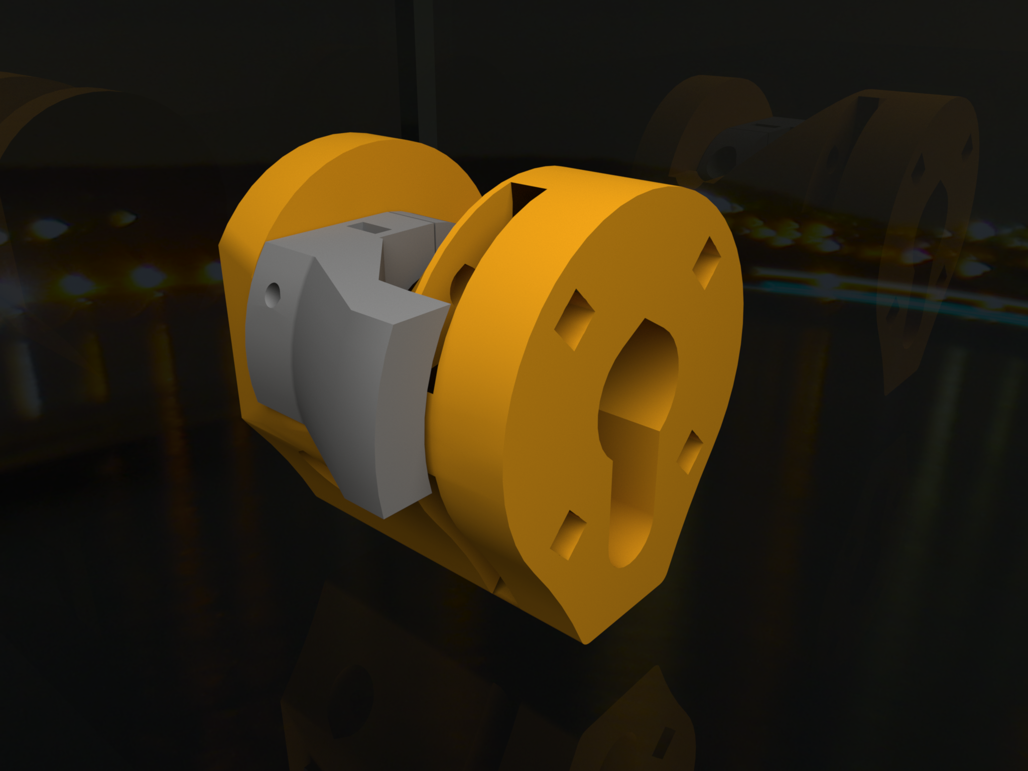 Lock for thin doors (mailbox), accepts Profilzylinder (german lock insert) [FreeCAD]